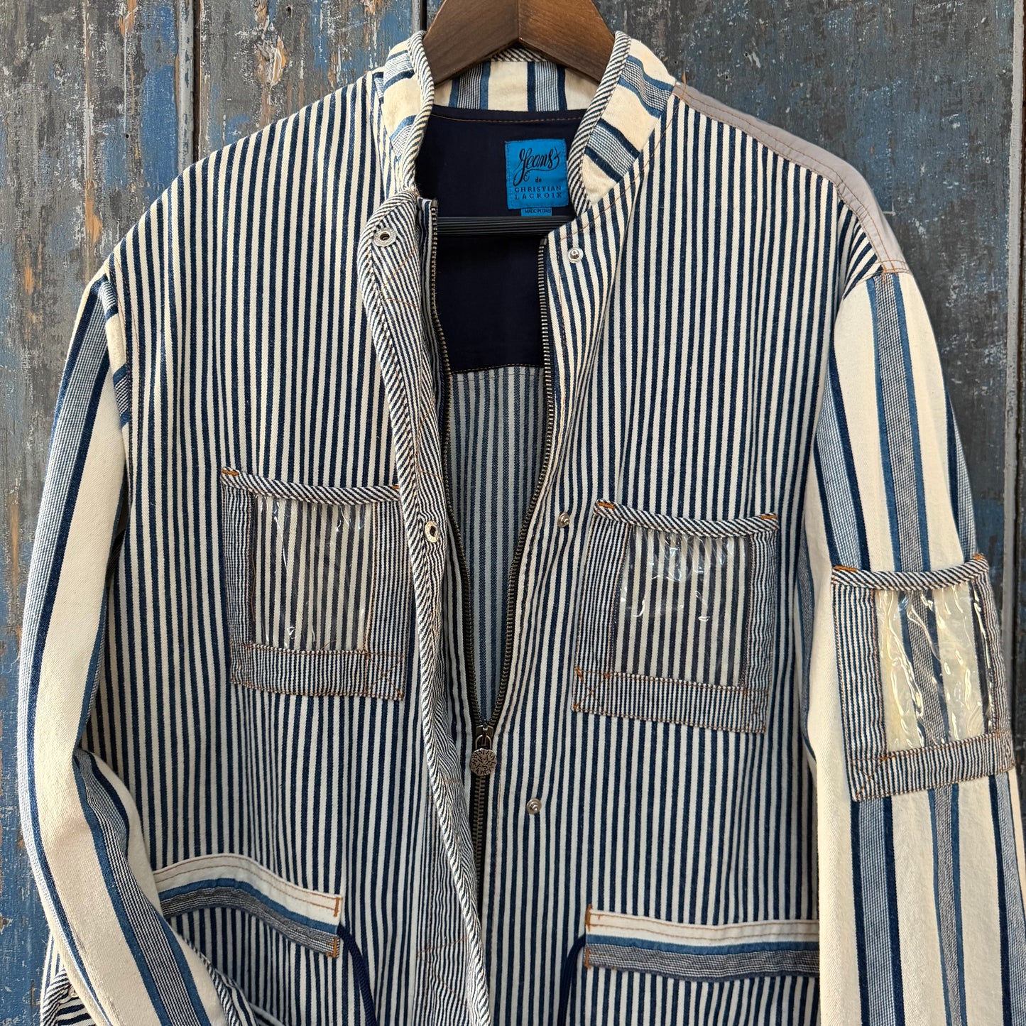 Chistain Lacroix "Jeans" Chore Jacket, Blue Stripe, limited edition