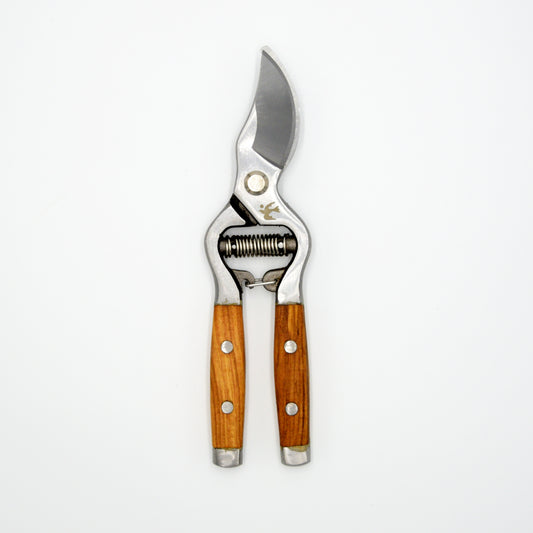 Ash handled secateurs with drop forged stainless blades.