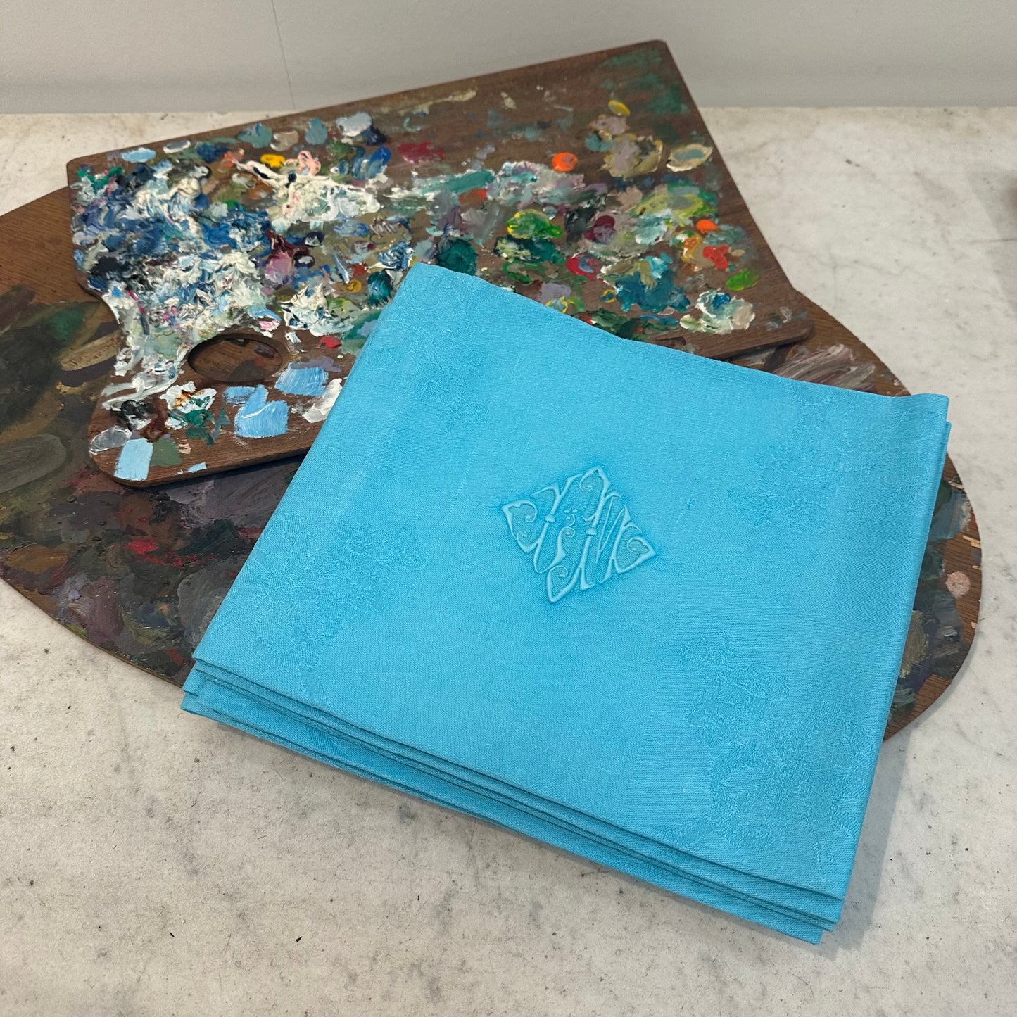 French 19th C napkins. Various sets and colors available.