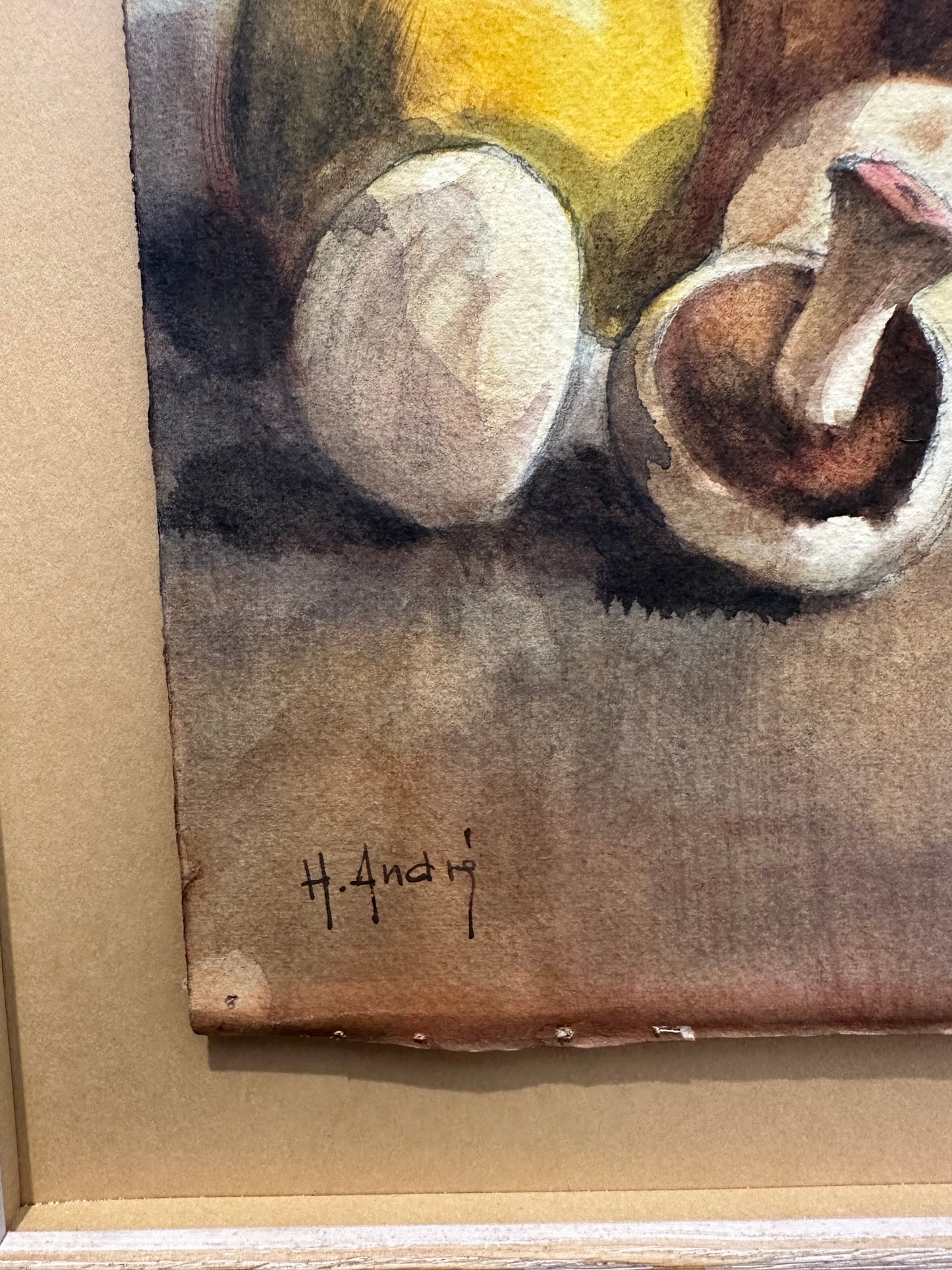 Watercolour Still life, on Paper. French c 1920