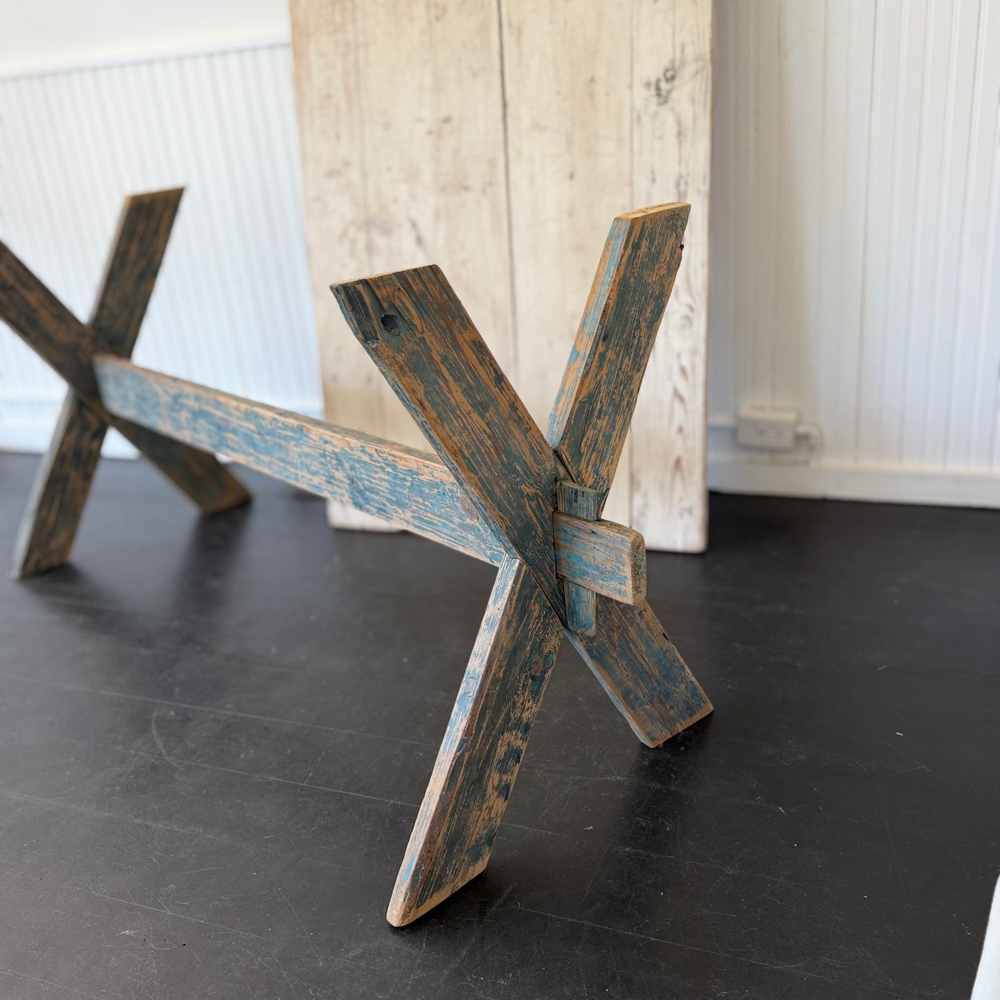 Swedish Trestle Table Vintage