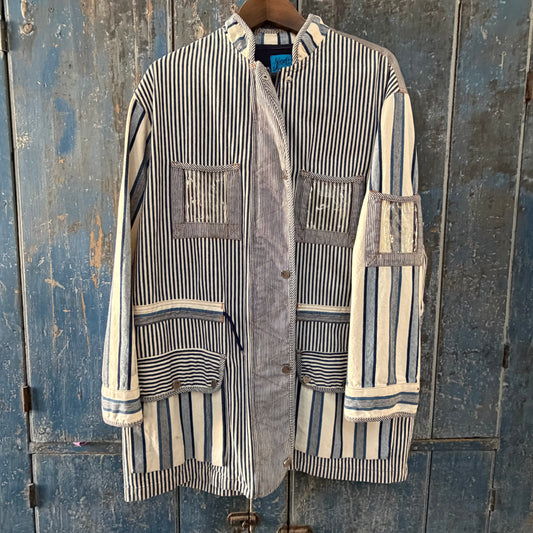 Chistain Lacroix "Jeans" Chore Jacket, Blue Stripe, limited edition