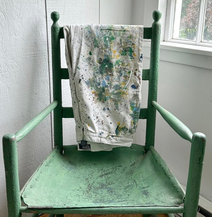 Upcycled Ralph Lauren Chinos Size 36 Paint Splatter