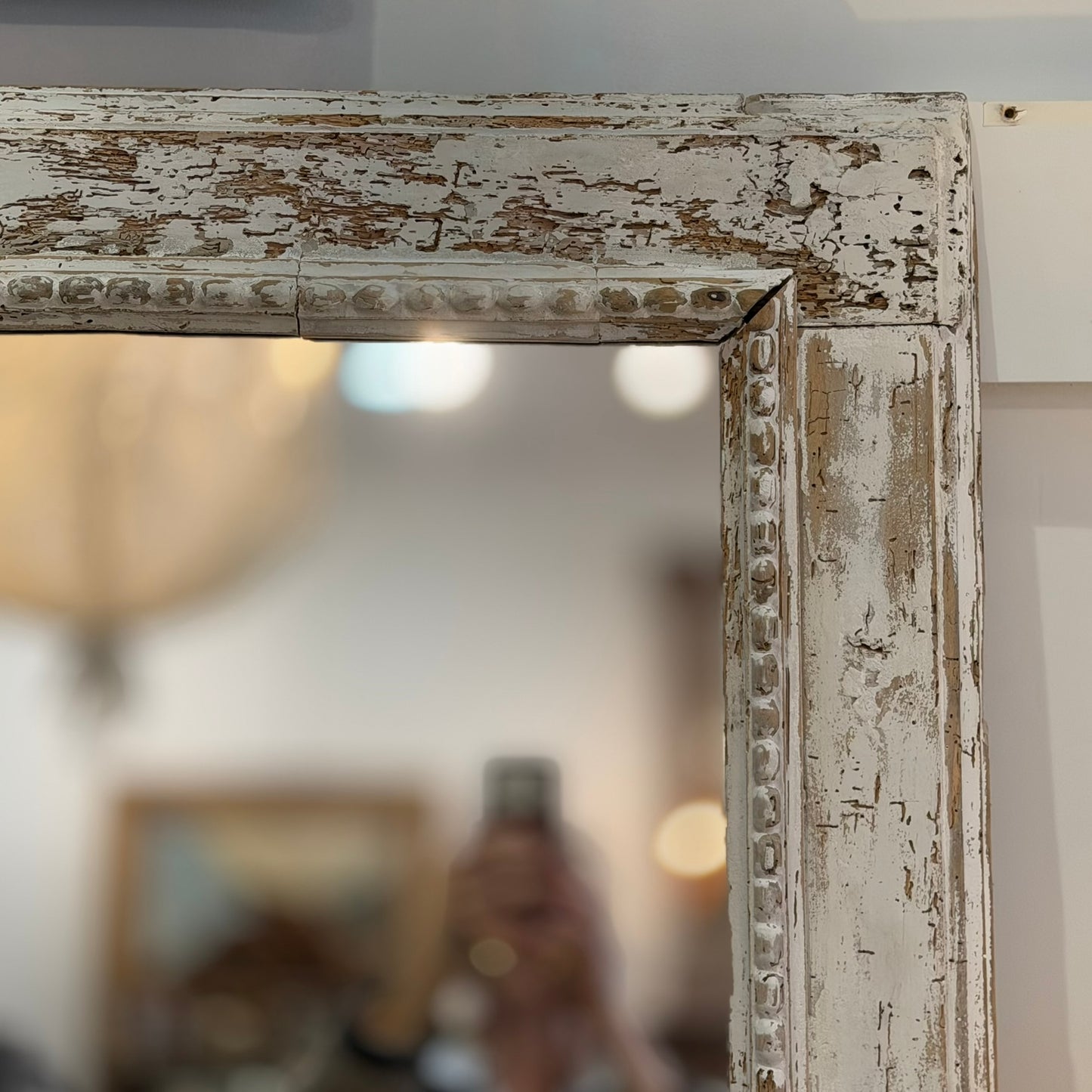 French 19th C Pine Mirror