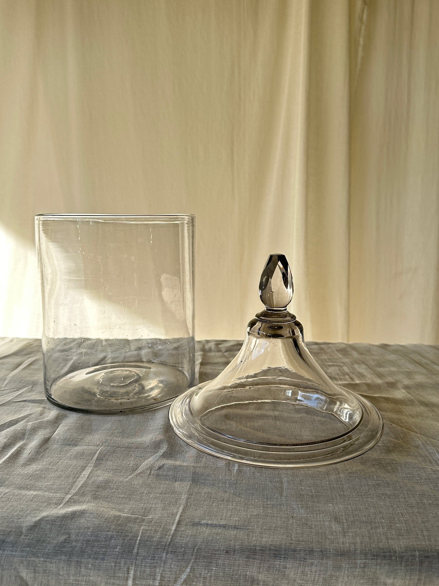 French 19th C Glass Jar