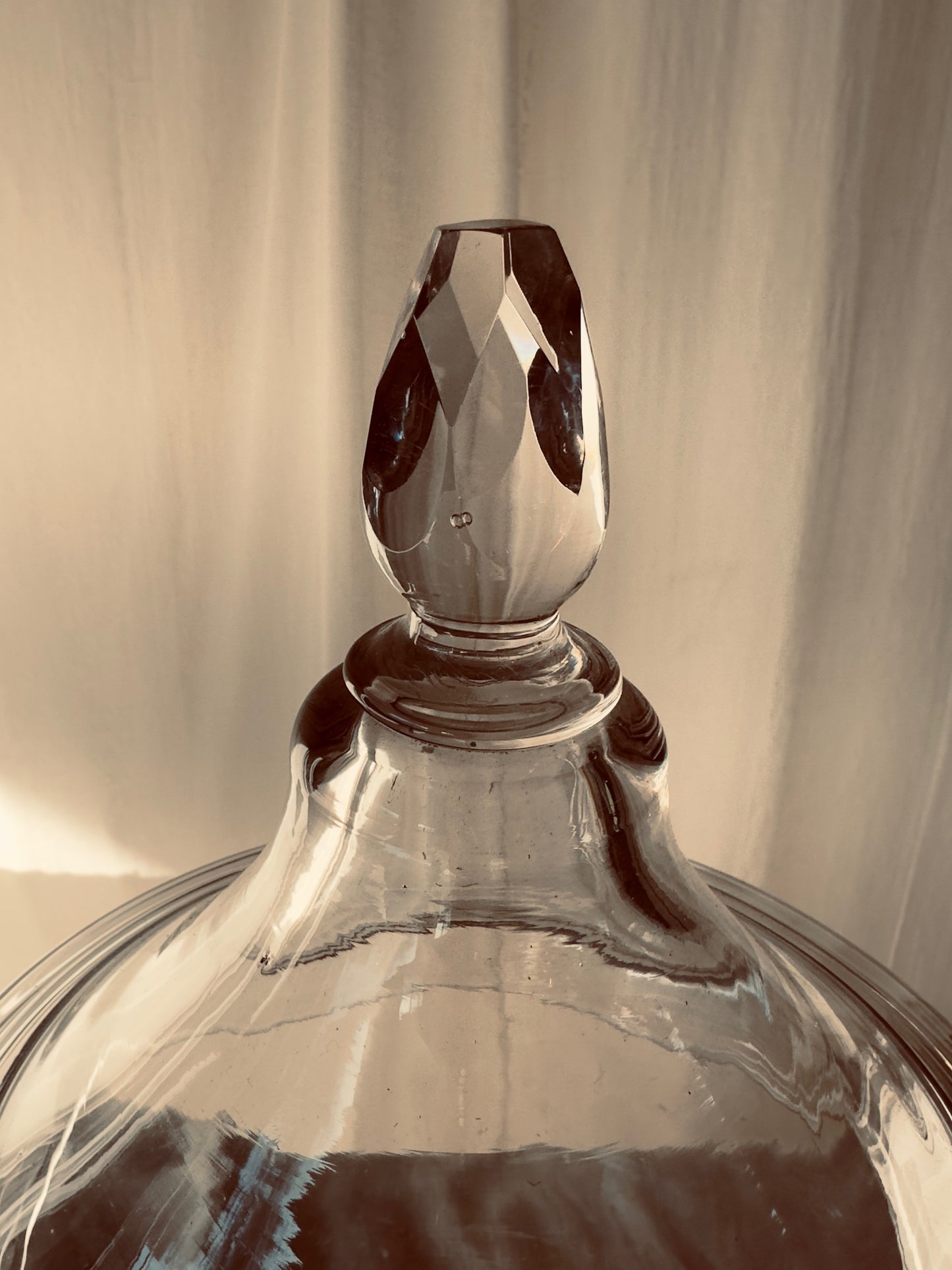 French 19th C Glass Jar