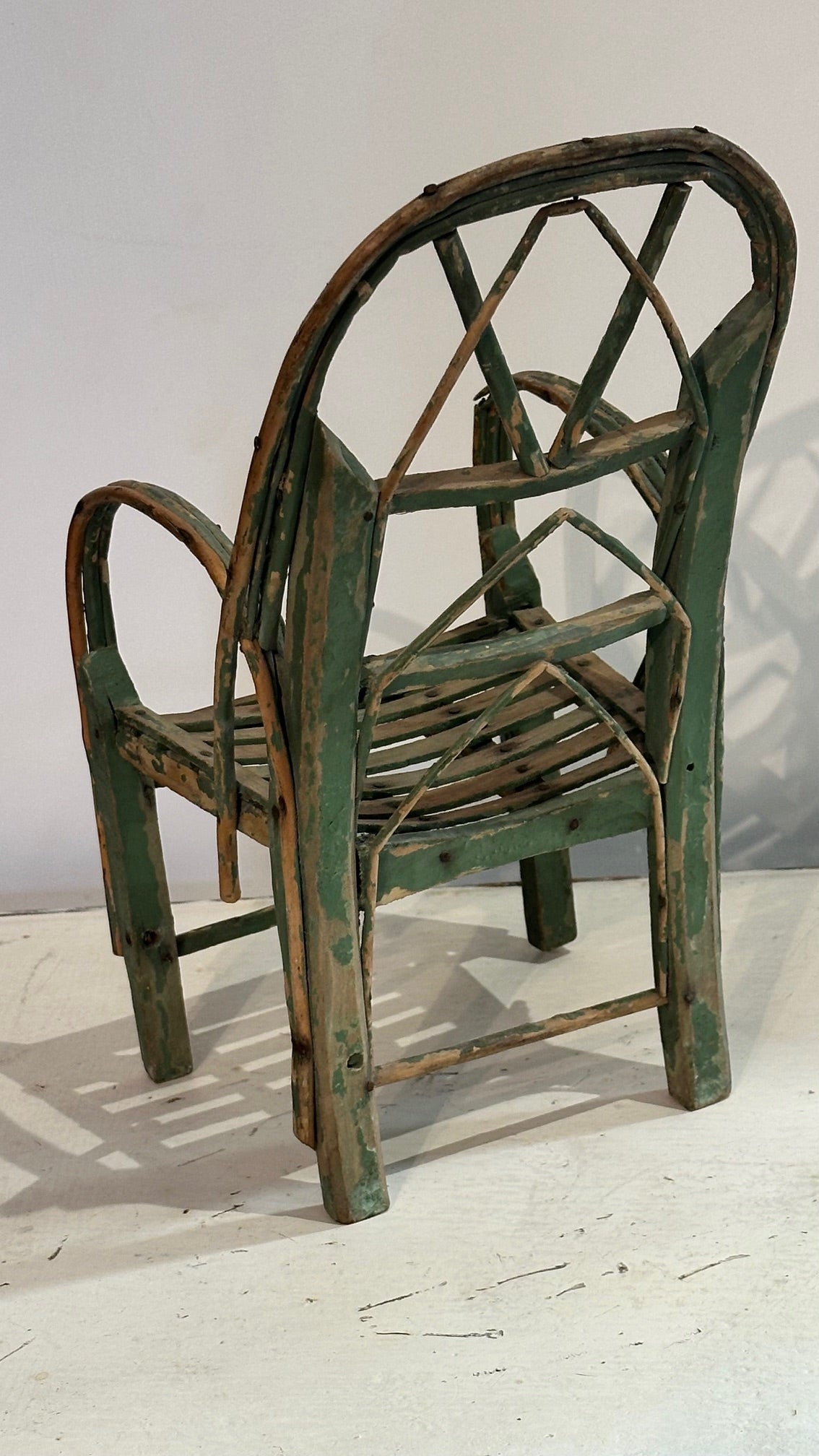 Miniature French Wicker Armchair, Tradesman's Sample