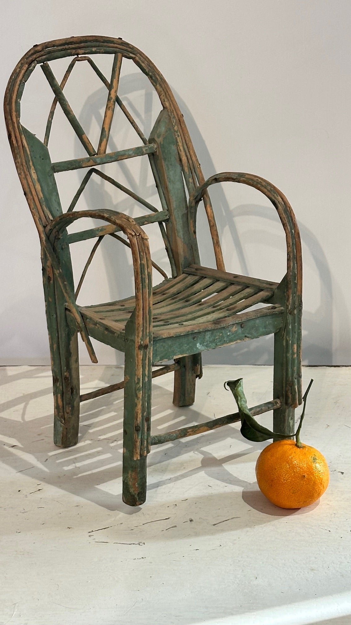 Miniature French Wicker Armchair, Tradesman's Sample