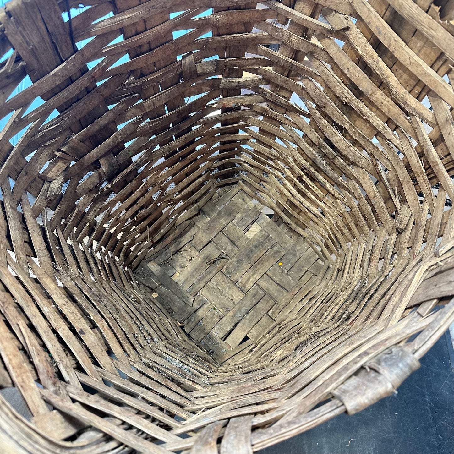 Old French Vineyard Basket, c 1900