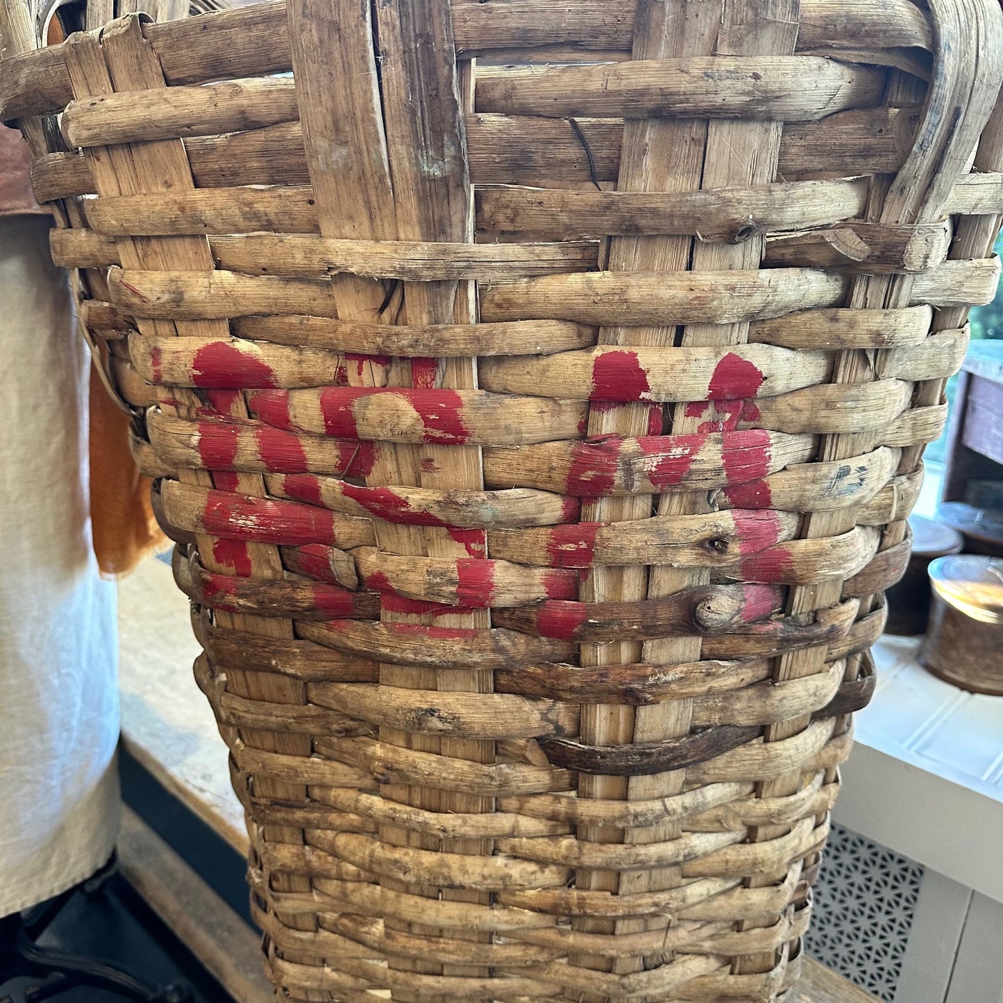 Old French Vineyard Basket, c 1900