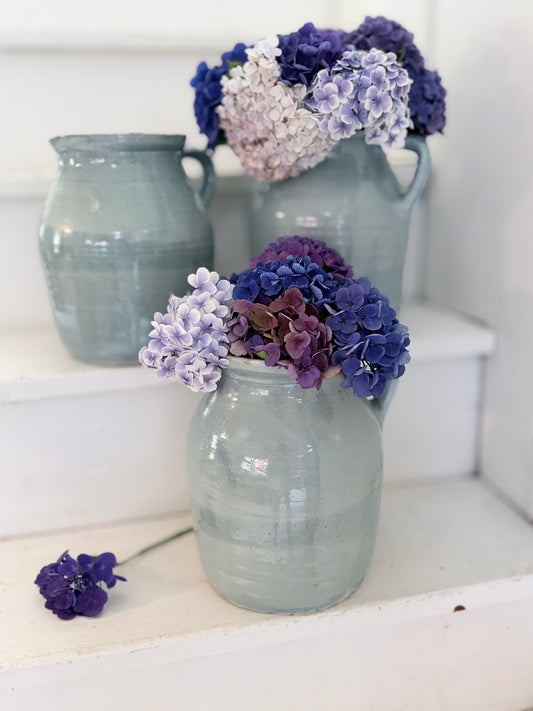 Pale Blue Terracotta Jug