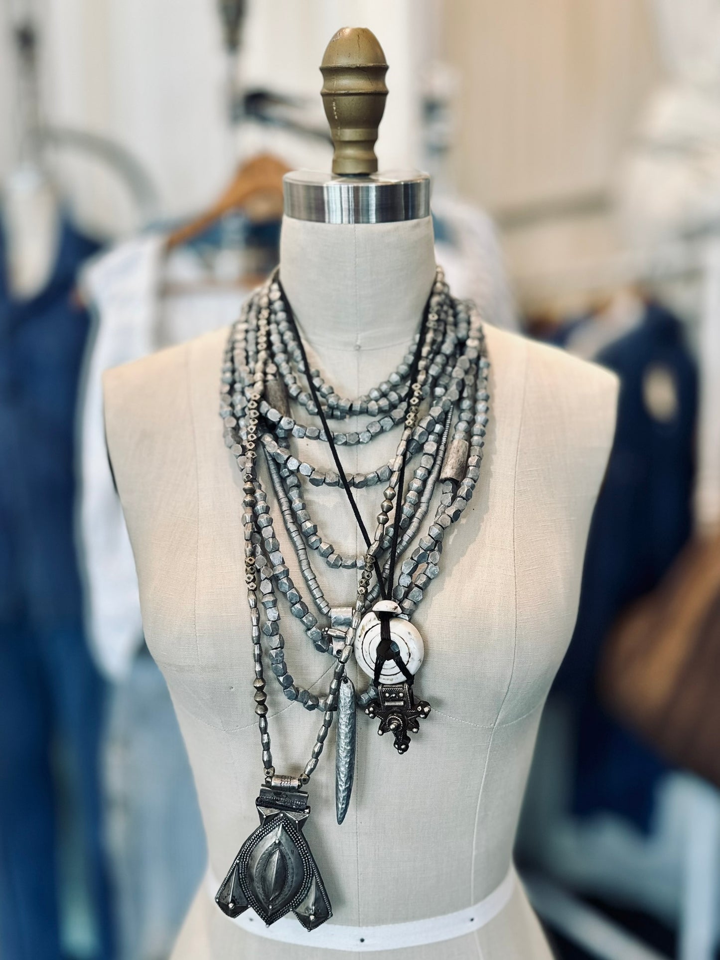 Ethiopian Multi Strand Necklace in