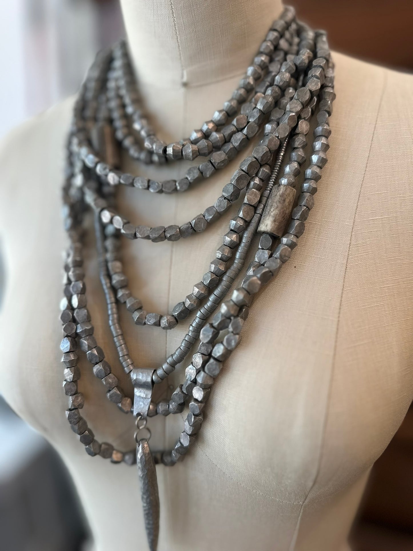 Ethiopian Multi Strand Necklace in
