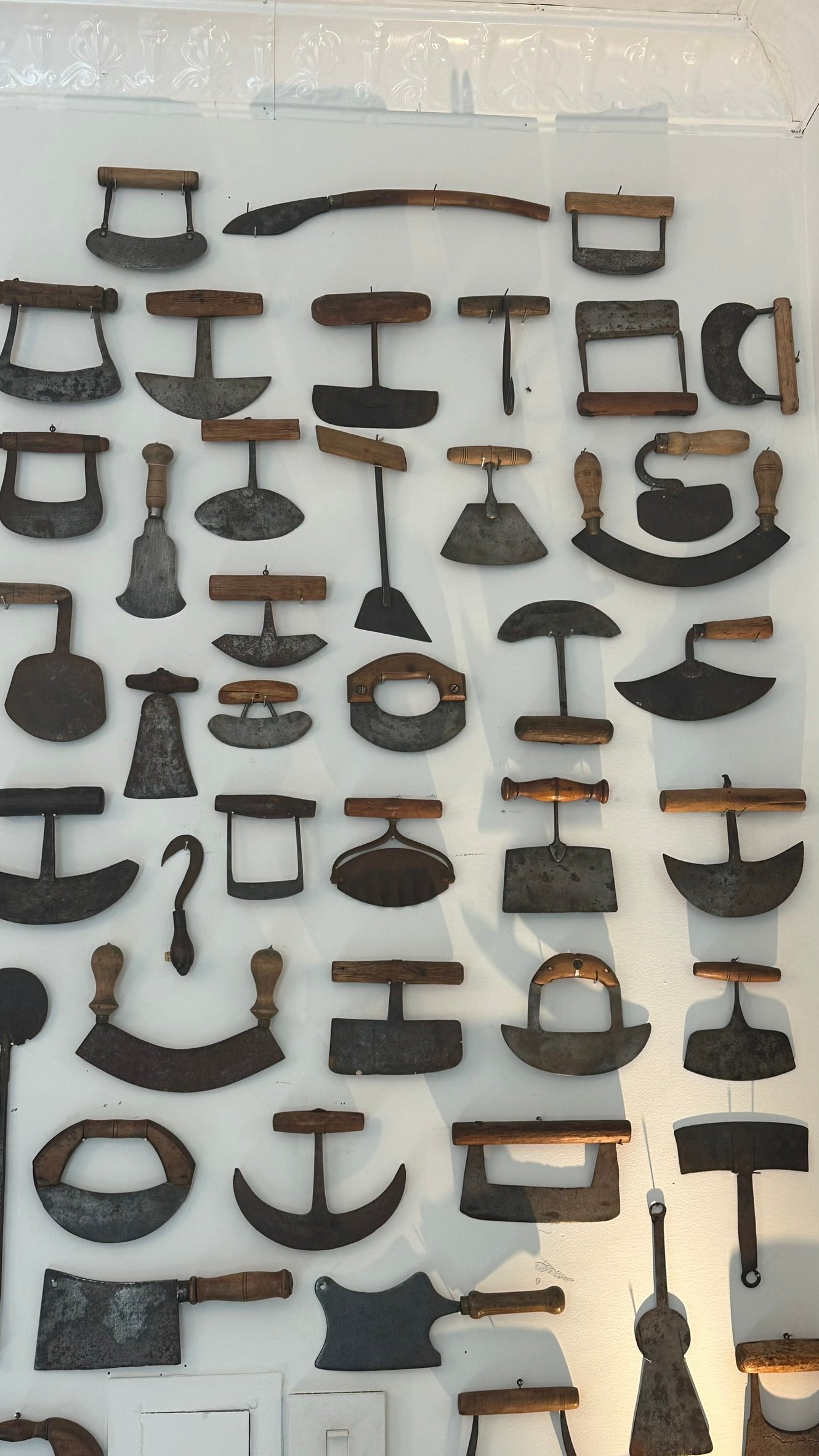 Rare Collection of 50 + Pieces, Americana Whaling & Kitchen Tools, Mezzaluna, 1840