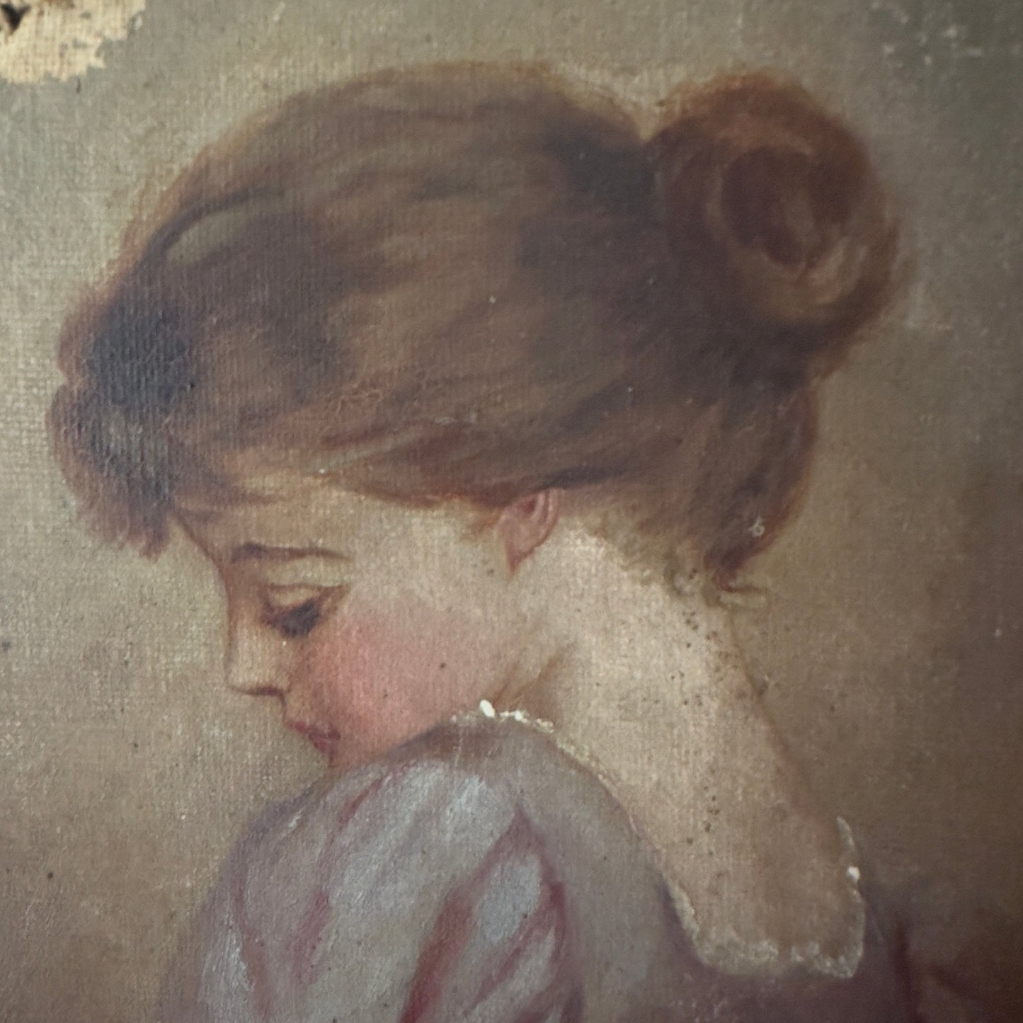 Small Charming Portrait of a Little Girl