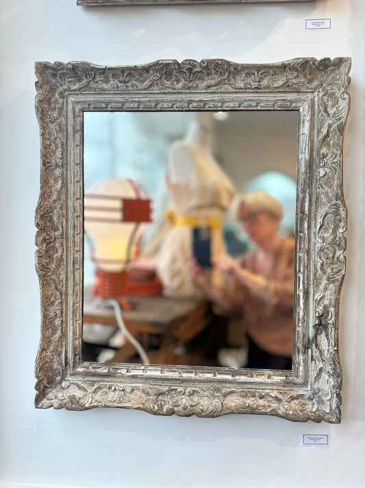 French 19th C Hand Carved Frame with New Mirror