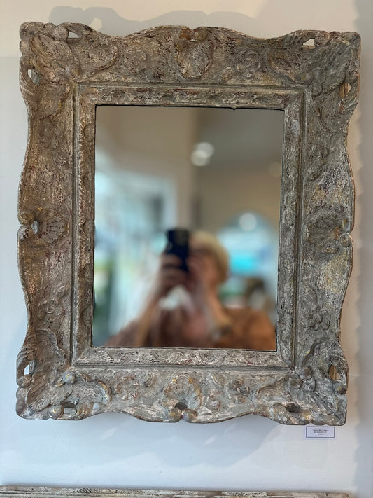 19TH C French Hand Carved Pine and Gesso Frame with New Mirror