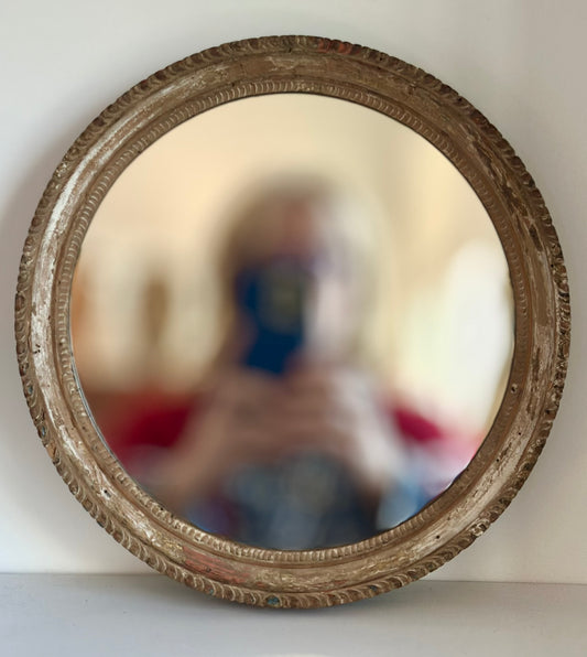 Small 18th C French Hand carved Frame with new mirror