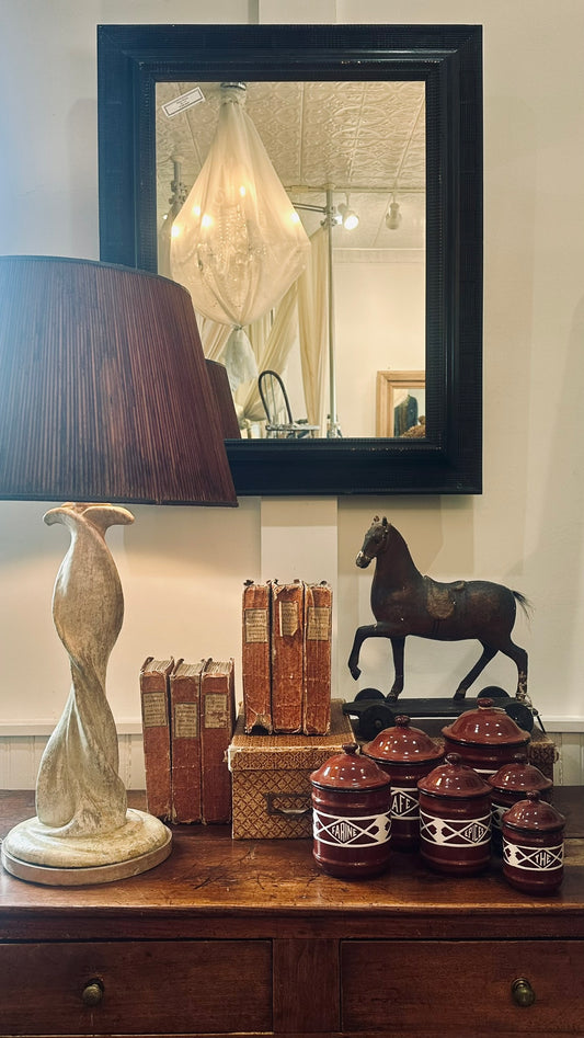 Unusual Ceramic Table Lamp, Italian c 1940