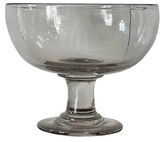 18th Century Glass Raised Bowl