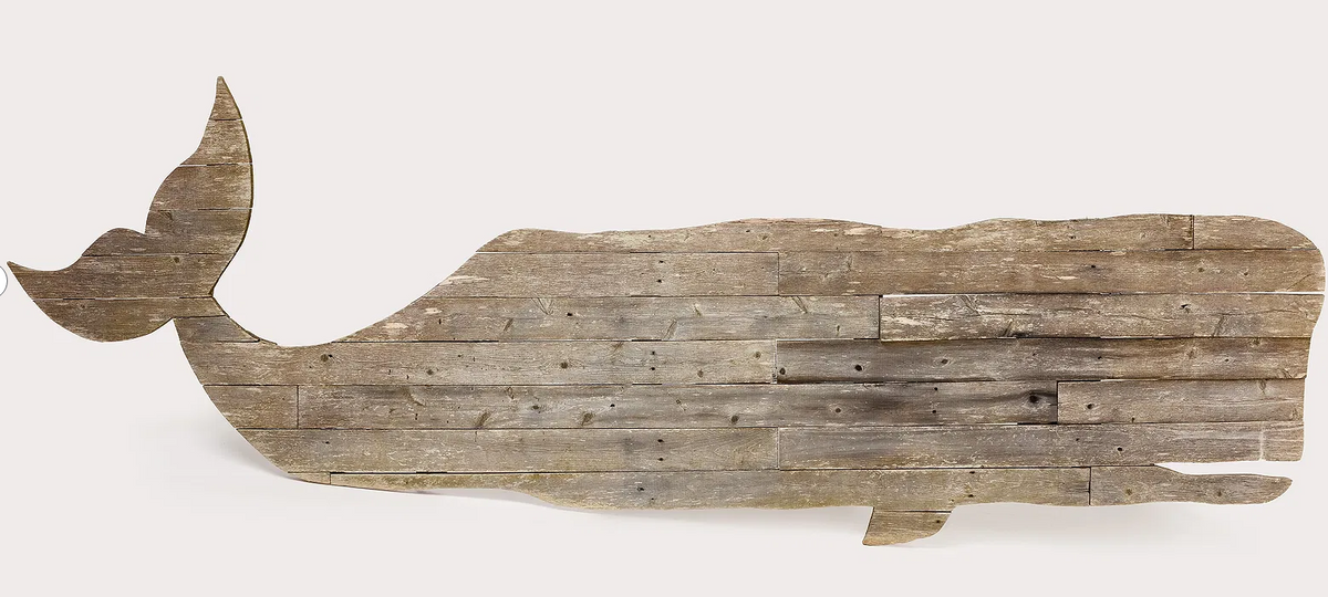 Large Whale Trade Sign, c 1920