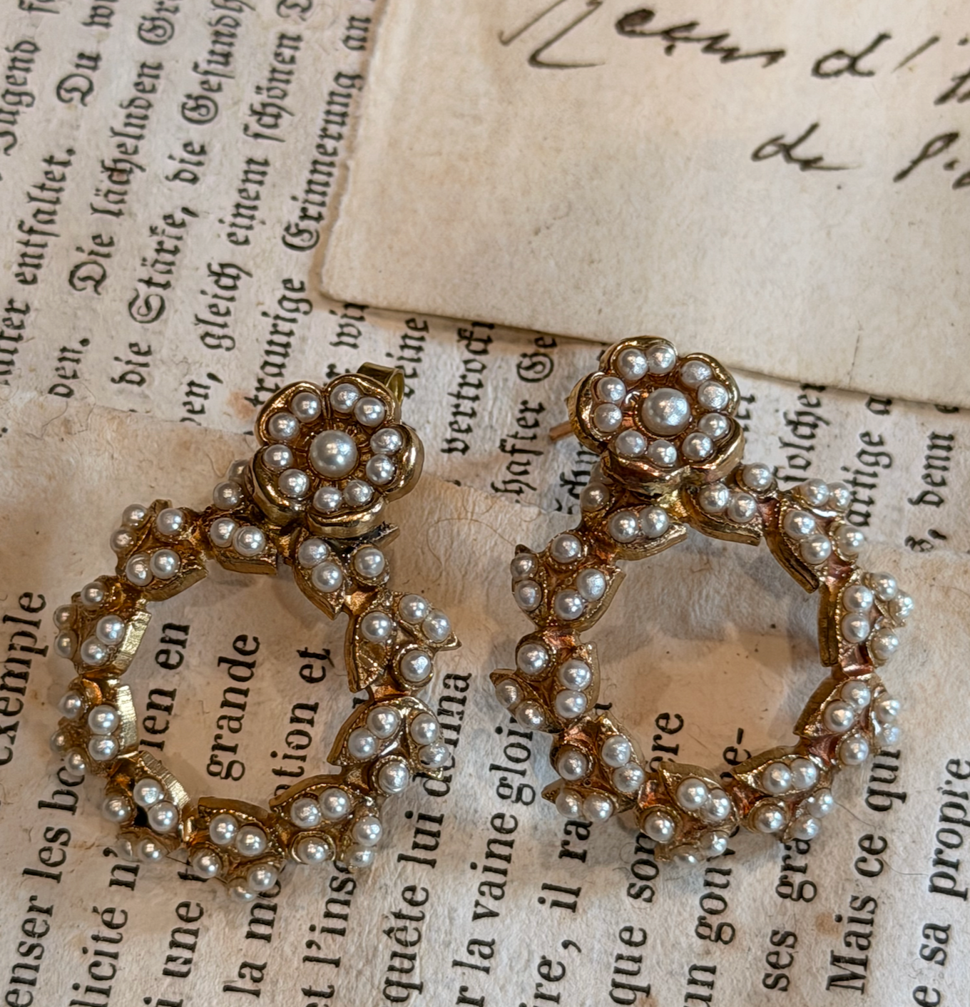 Italian Made Limited Edition Antique Style Earrings
