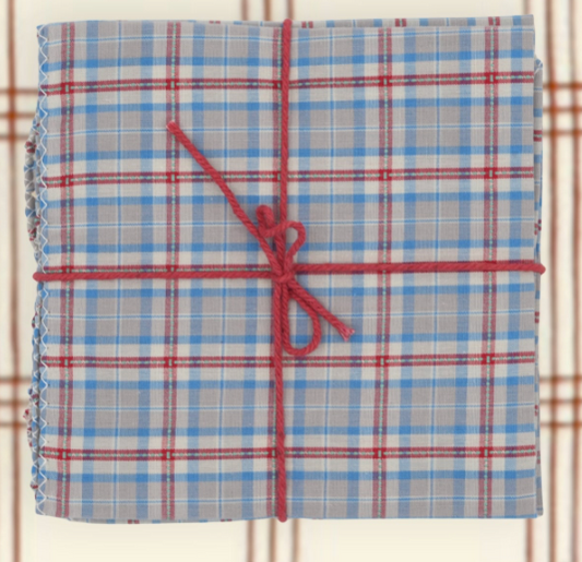 Cotton Napkins, Sets of Four, 17 x 17