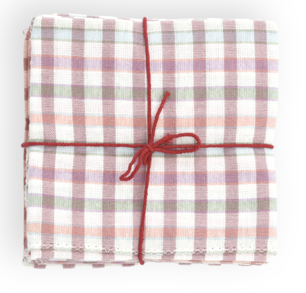 Cotton Napkins, Sets of Four, 17 x 17