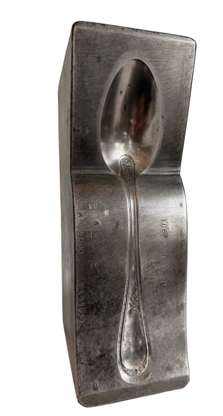 Pair French Industrial Silverware Moulds
