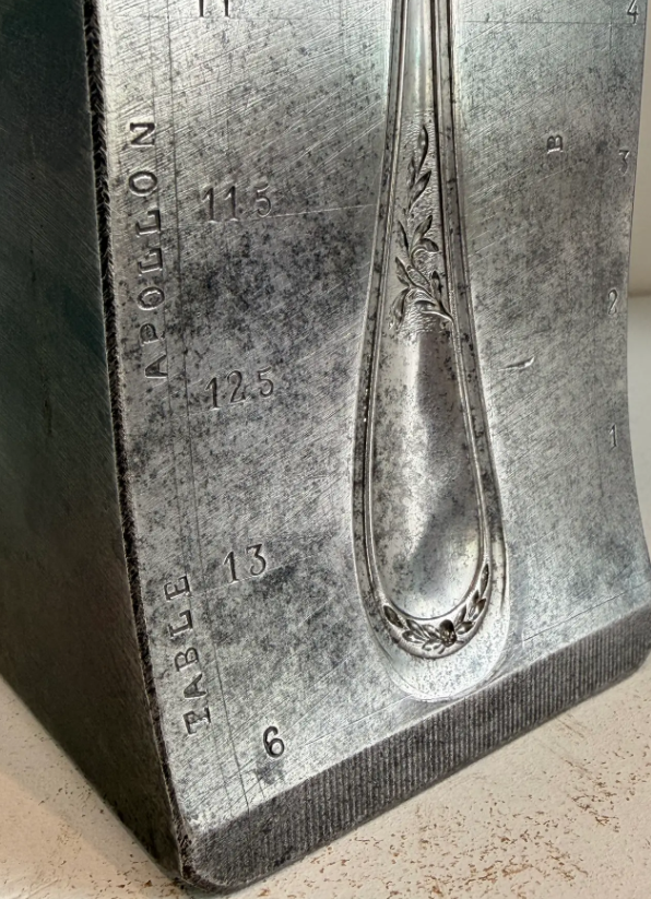 Pair French Industrial Silverware Moulds