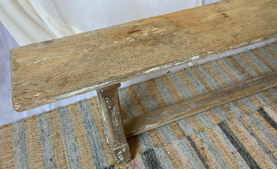 Late 19th Century English Oak Bench