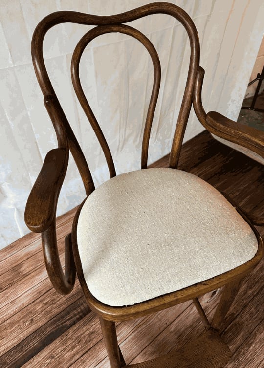1950s Thonet Style Bentwood Billiard or Counter Stool, With Arms