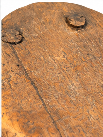 Primitive Table, Saddle Makers Stool, Early 19th C